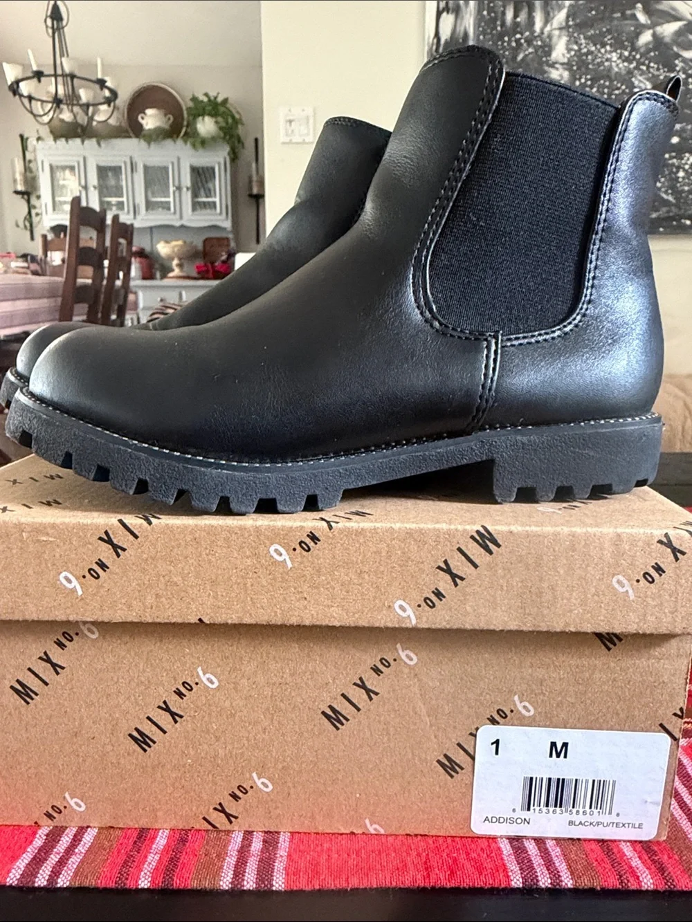 Mix No. 6 Black Kids Chelsea Zip Boot